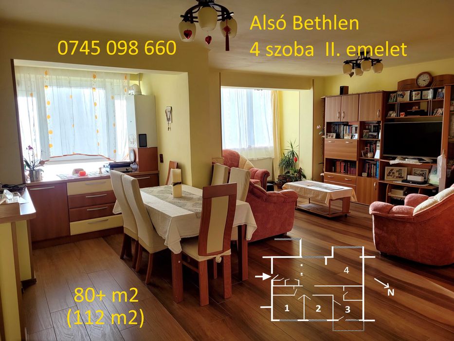 Apartament spațios de vânzare în Odorheiu Secuiesc, cartierul Beclean