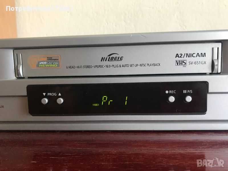 Видео рекордер Samsung с 6 глави VHS + подарък 5 касети