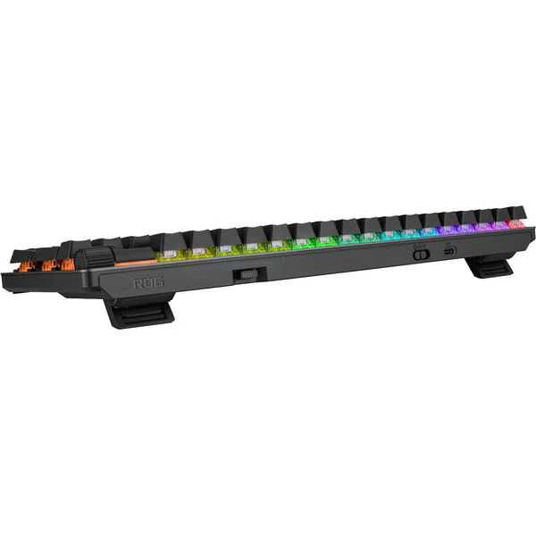 Tastatura Gaming Wireless mecanica ASUS ROG Strix Scope II 96 Wireless, Bluetooth, Layout US, Rog Snow, negru Noua Sigilata Garantie