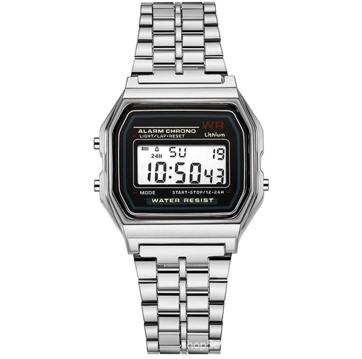 Часы касио чорное и белое