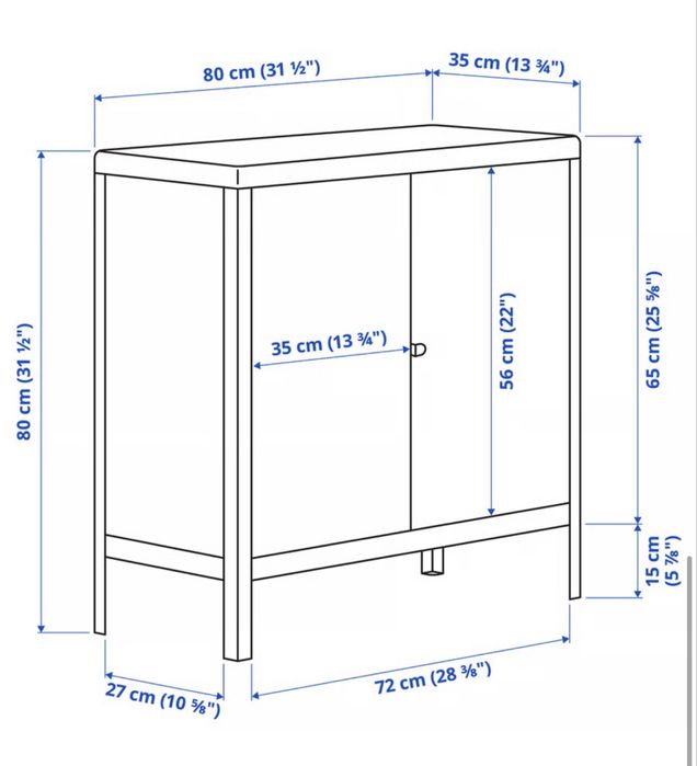 Dulap exterior metal Ikea | pret excelent