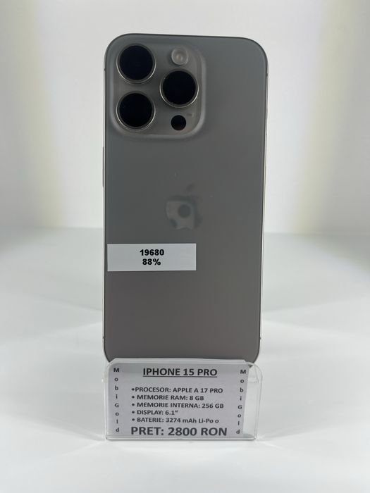 Iphone 15 Pro 256GB Produse In Stare Excelenta