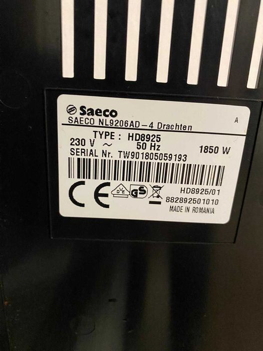 Espressor automat cafea Saeco Pico Baristo HD8925 cu rasnita + Carafa lapte