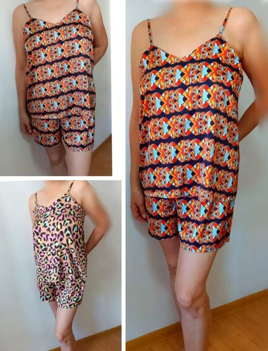 Комплект топ и шорты. Материал : шёлк Армани.