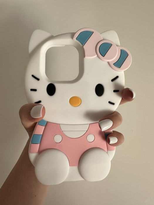 Husa Silicon Hello Kitty iPhone 15/14 Pro Max