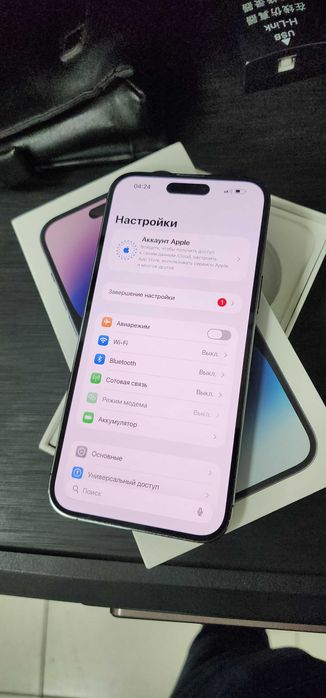 Iphone 14 Pro Max Deep Purple 128GB Kar DK Full Ideal holat