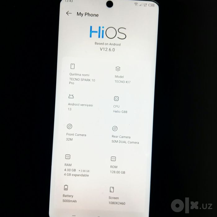 Tecno spark 10 pro sotiladi