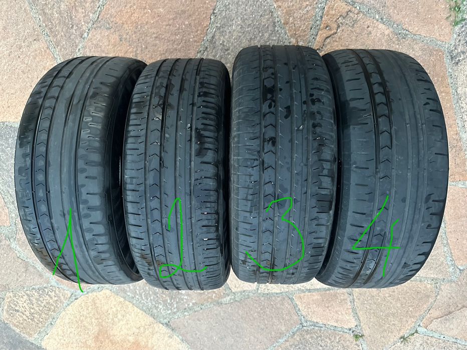 Шины 215/55/R17 Continental, б/у.