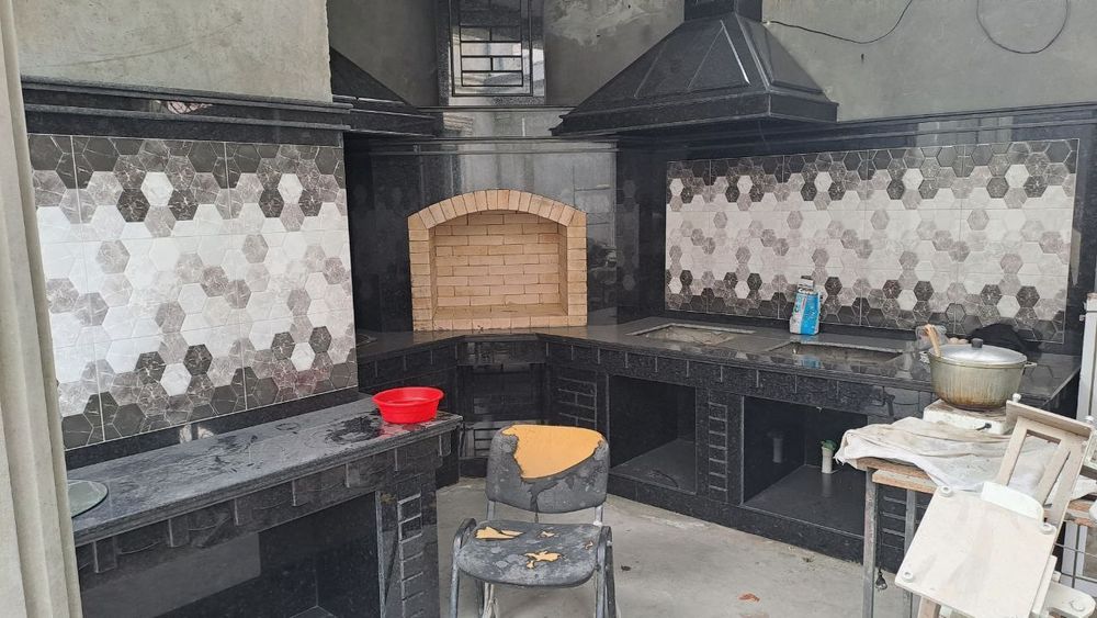 Барбекю зоны, летние кухни, камины, беседки, очаги, мангалы