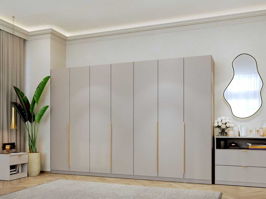 Dulap dormitor haine Bej/casmir 287 cm Auris C1