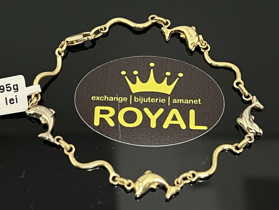 Bijuteria Royal CB : Bratara dama delfini aur 18K  5,95 grame