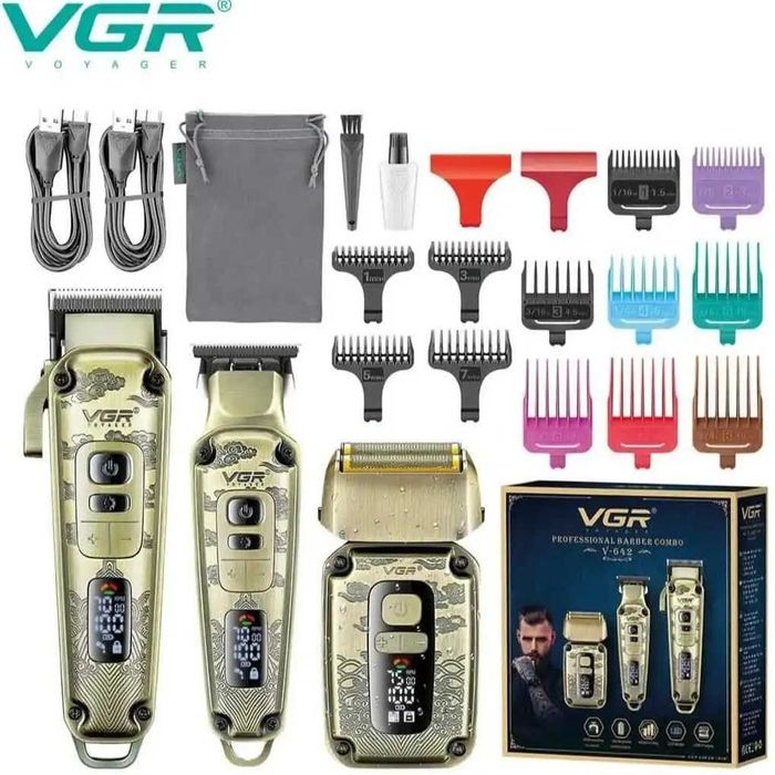 Професионален комплект 3 в 1 машини за подстригване VGR V-642