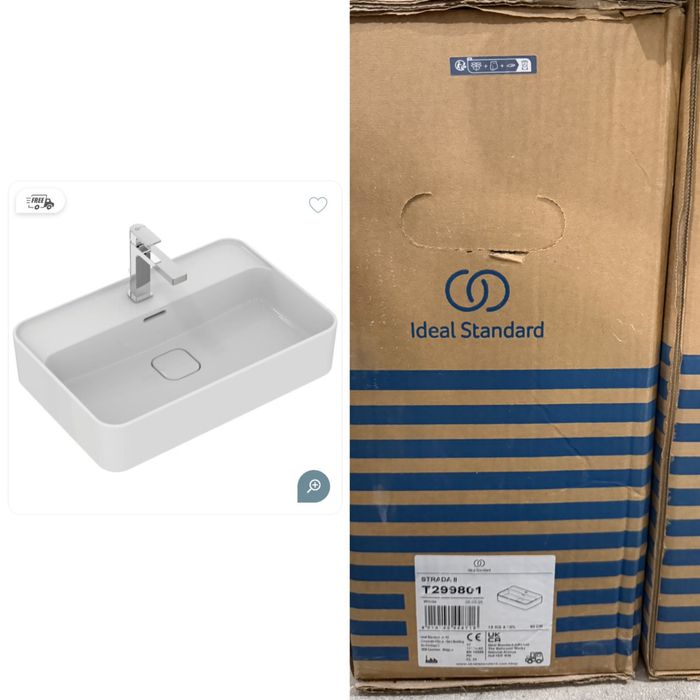 Lavoar pe blat Ideal Standard Strada II 60x40 cm