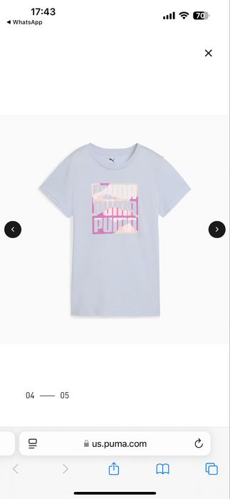 Футболка PUMA хлопок