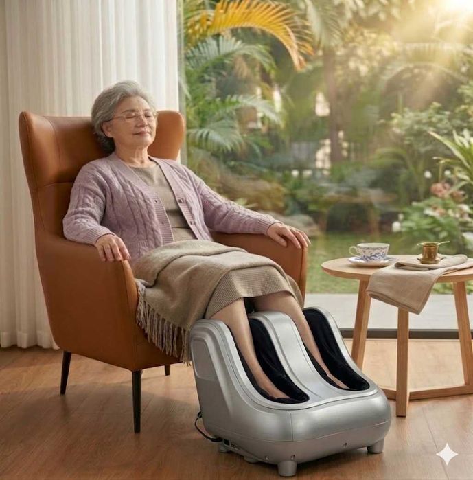 RENOMAX Вашим ногам нужен отдых! Массажер 6-в-1 с подогревом и гаранти