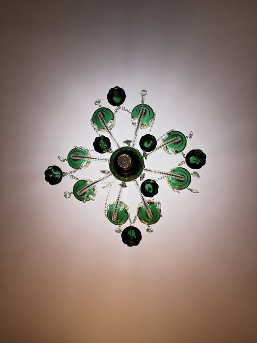 люстра — богемское стекло