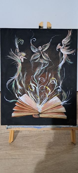 "Ръчно рисувана акрилна картина – перфектен подарък!"