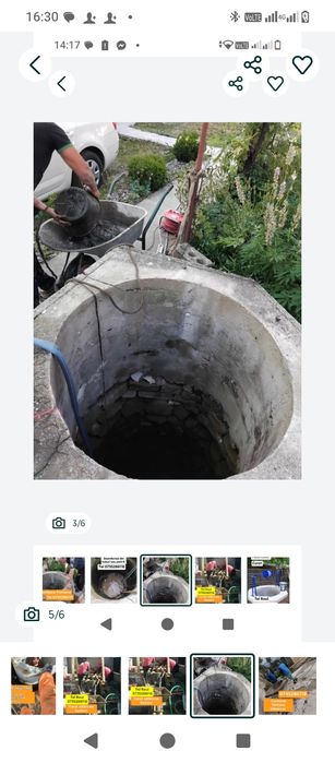 Curatare fantana adancesc