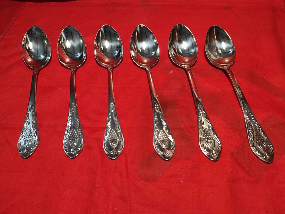 Сребърни супени лъжици на СССР 875 проба. Сребро 416гр.