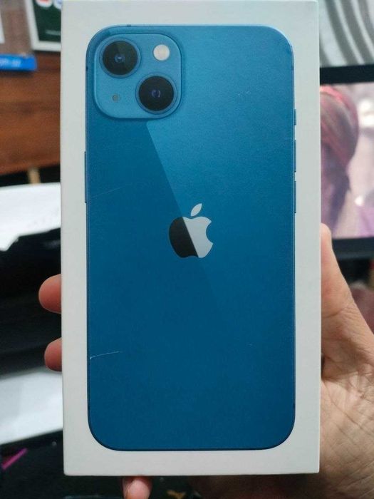 Iphone 13, 128gb, yomkost 84%, hech qanaqa aybi yo`q, karobka bor