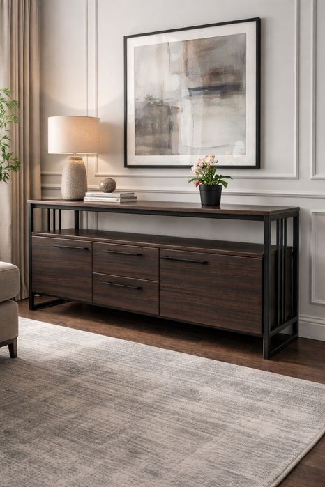 Тумба в стиле лофт, ТВ тумба