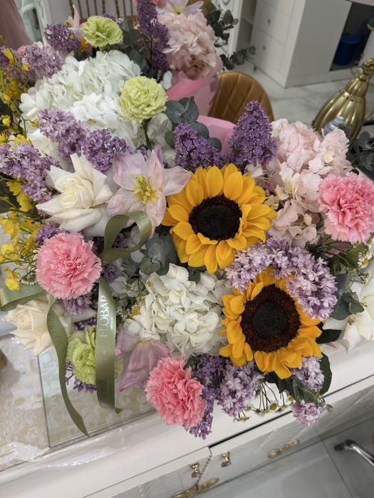 Букет живых цветов