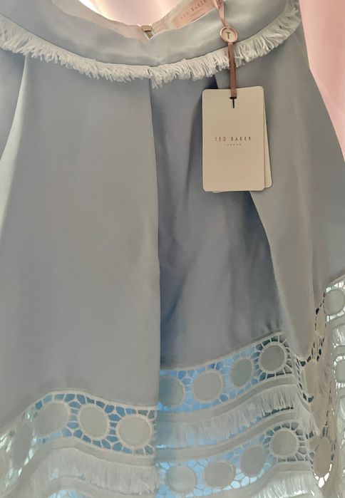 Fustă TED BAKER LONDON bleu pal