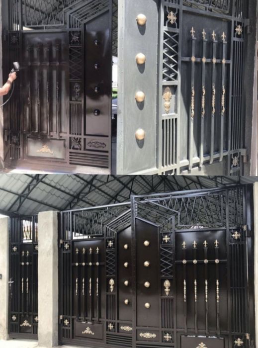 Покраска   ворот