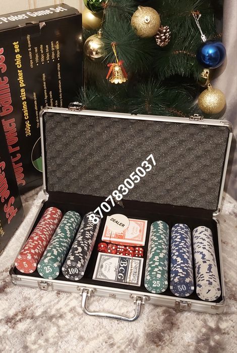 Набор для игры покера 300 фишек. Game poker. Настольная игра Покер