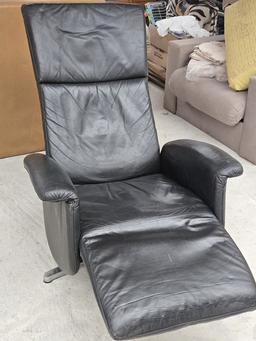 Кожен релакс фотьойл-въртящ