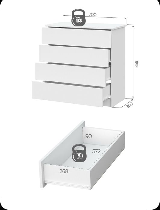 Продам новый комод в идеальном состояний