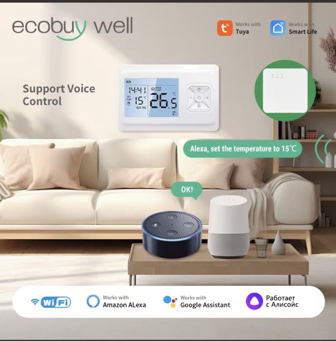 Termostat wifi + receiver centrala termica