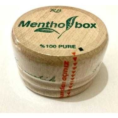 Menthol box & масажен камък с ментол, разтривка около носа, отпушва го