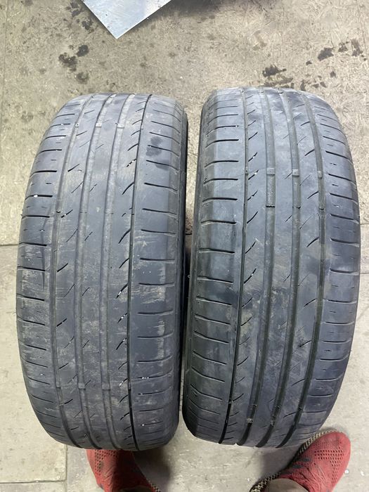 Резина на 18. 215/55  2 шт в  нал