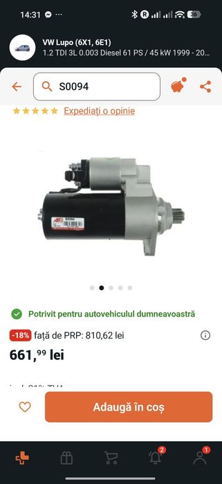 Piese VW Lupo 3L