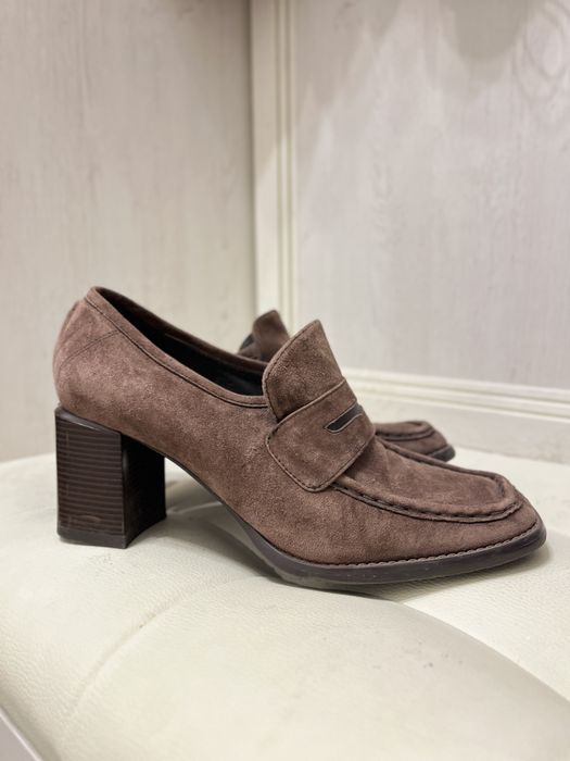 Лоферы, туфли, 37-37,5, натуральная замша, TJ Collection оригинал