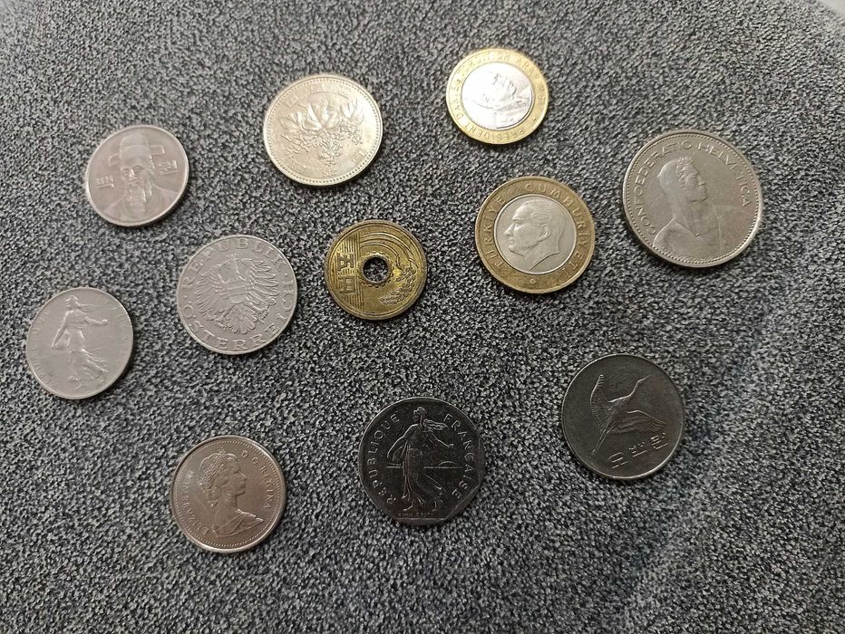 Monede străine vechi de colecție diverse țări și ani