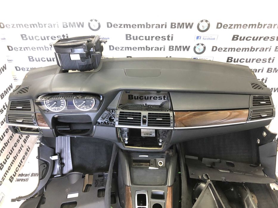 Kit conversie mutare volan BMW X6 E71 plansa cu HUD si piele nappa