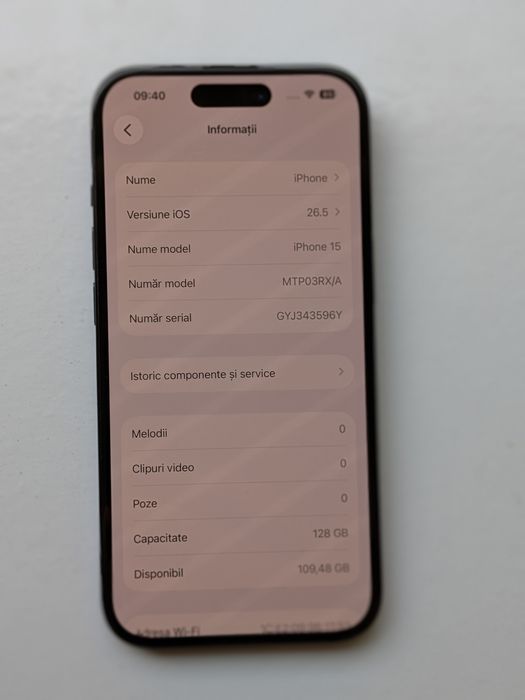 iPhone 15 black 128gb