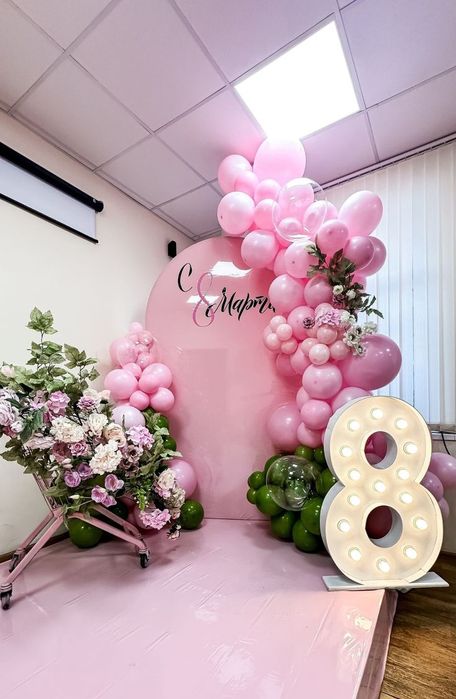 Оформление на 8 марта