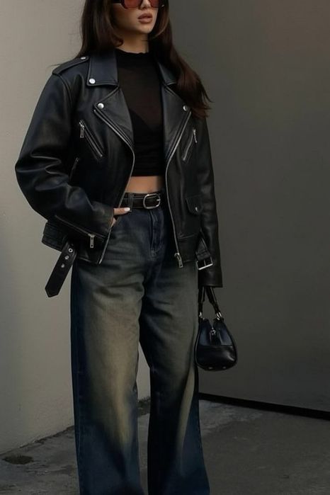 Женская кожаная куртка