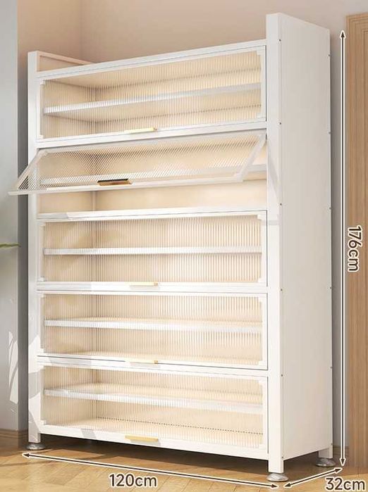 Обувной шкаф с полками металлический / Temir polkali poyabzal shkafi