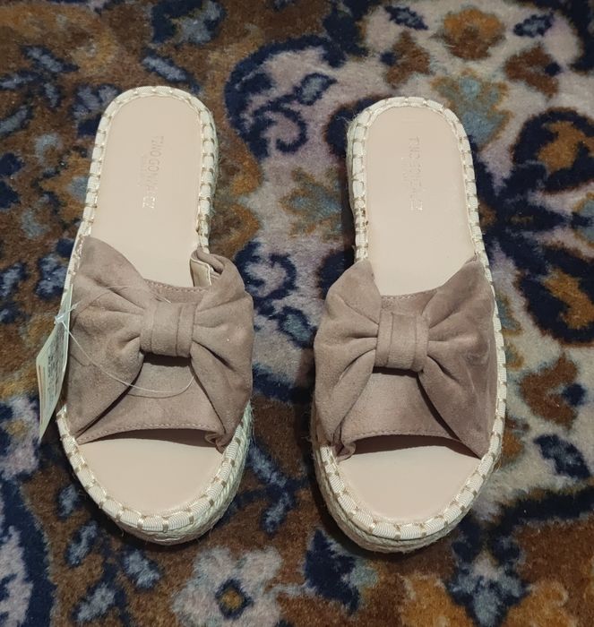 Papuci marime 38 espadrile 38 bej