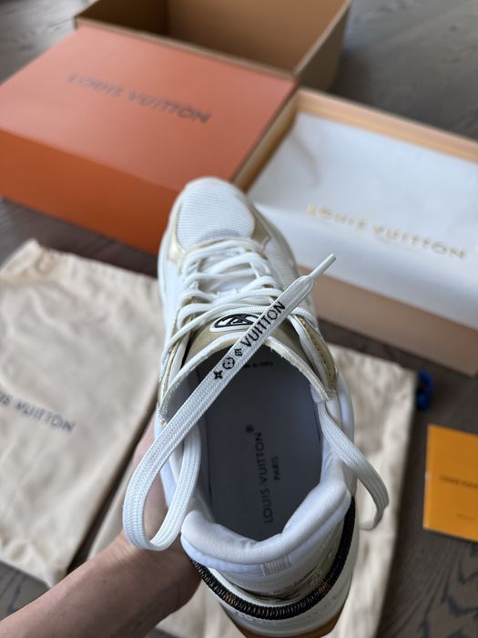 Louis Vuitton естествена кожа бели сникърси маратонки