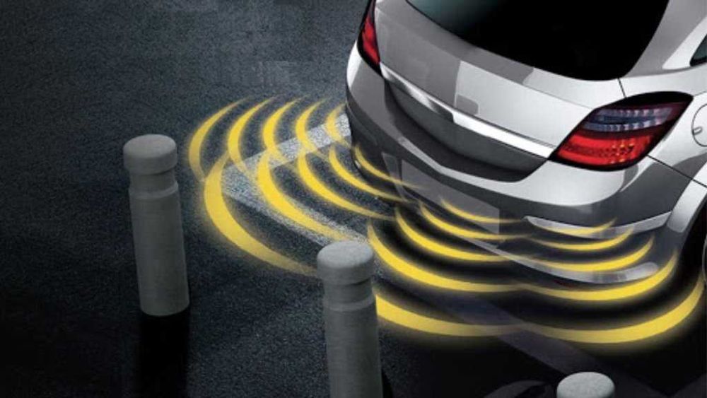 Парктроник с LED SLIM Display и звукова сигнализация - Бял