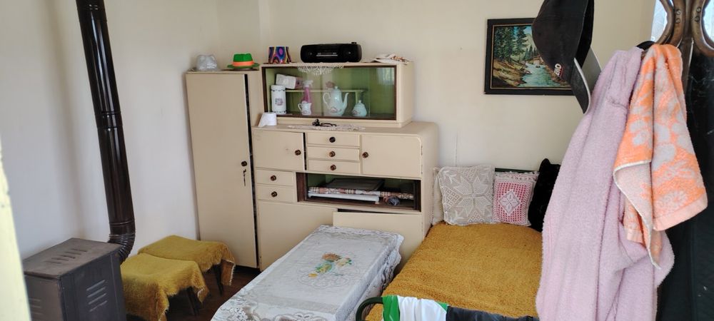 Двуетажна къща с двор с лозе и овощки