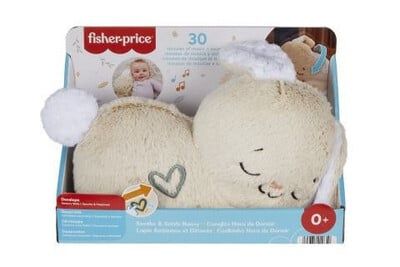 Интерактивна дишаща играчка с бял шум зайче/видра Fisher Price Soothe