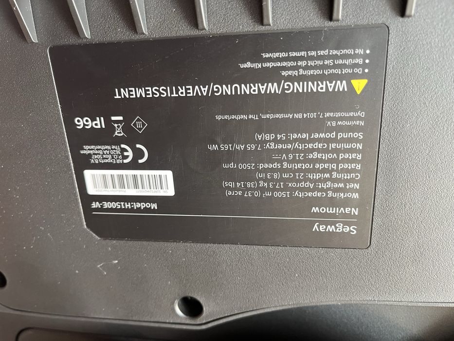 Robot taiat iarba Segway Navimow, H1500E-VF