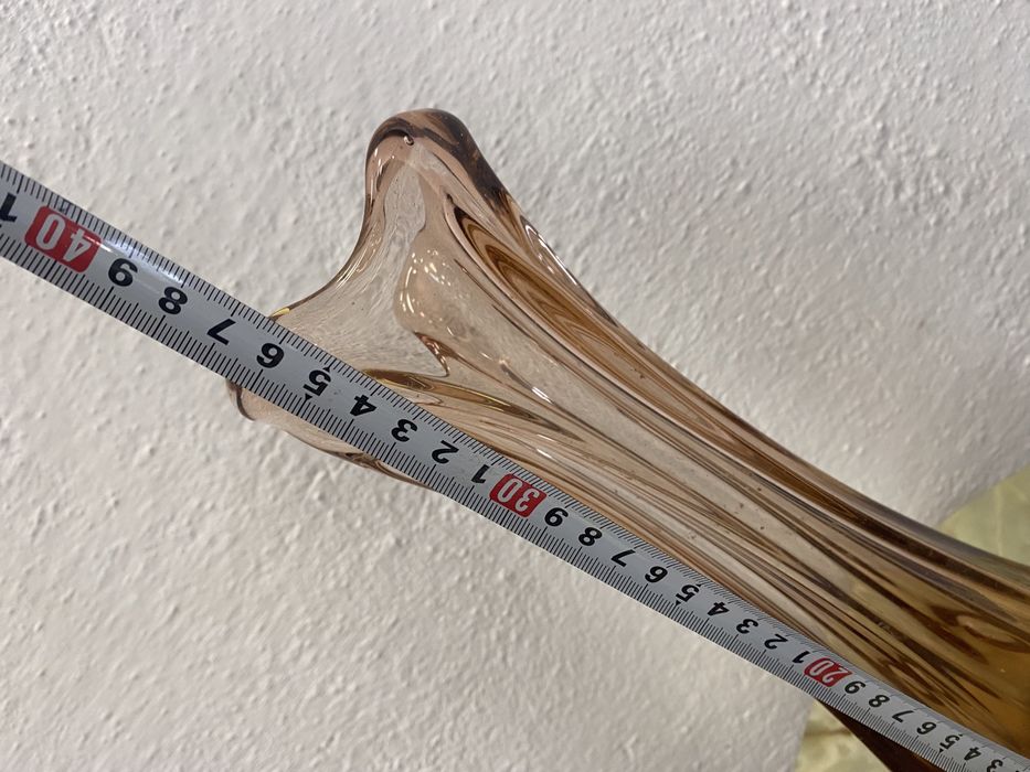 Италианска ваза от топено стъкло