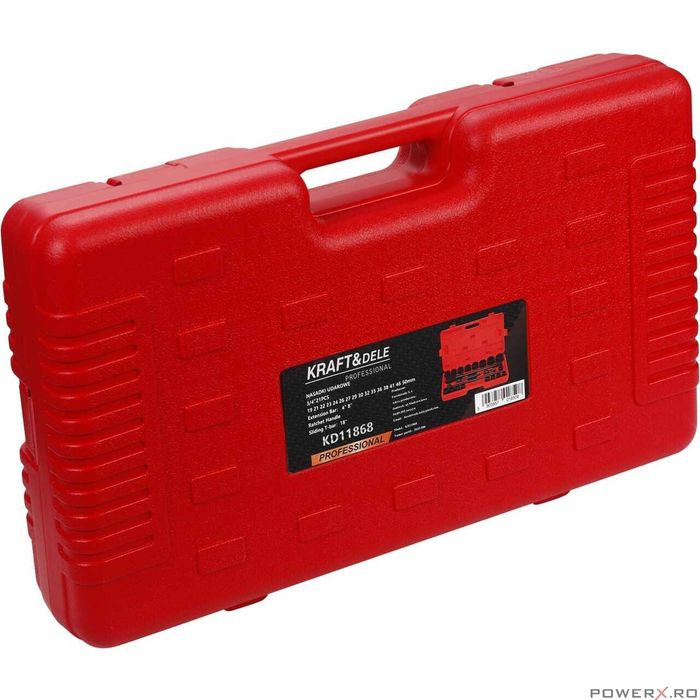 Trusa chei tubulare de impact 3/4", 19 - 50mm, 21 bucati, Kraft